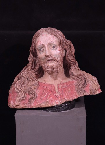 Buste du Christ en terre cuite, Italie 16e siècle - Numero 7 Antiquariato