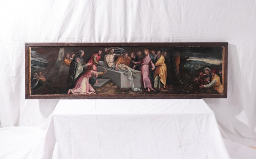 Résurrection de Lazare-Pauwels Francken et atelier (1540 -1596) - Tableaux et dessins Style Renaissance