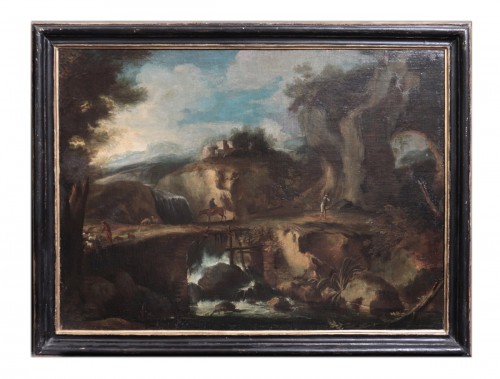 Pietro Montanini (Pérouse 1626-1689) - Les petites cascades de Tivoli