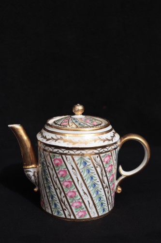 Porcelain & Faience  - Porcelain Coffee Service, Paris &quot;Henri Florentin Chanou&quot; 18th Century