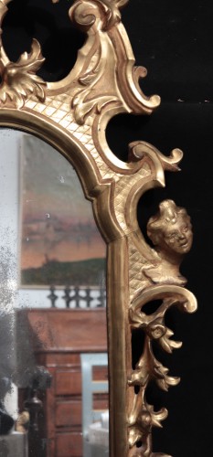 Miroirs, Trumeaux  - Miroir doré, Toscane fin 17e siècle