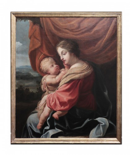 Madonna And Child, 17th Century Flemish Painting