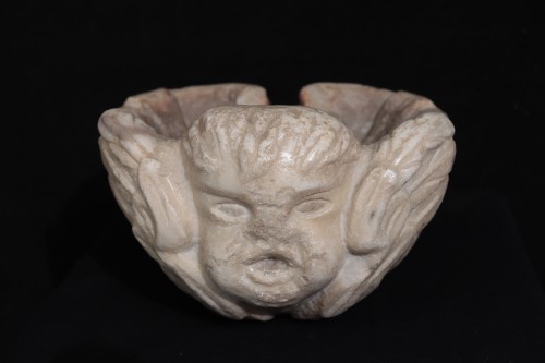 Religious Antiques  - Small Marble Stoup, Tuscany, 16th Century