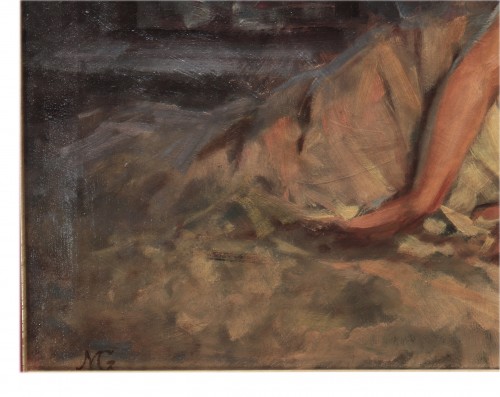 Tableaux et dessins Tableaux XIXe siècle - Michele Gordigiani (1835-1909) - Portrait