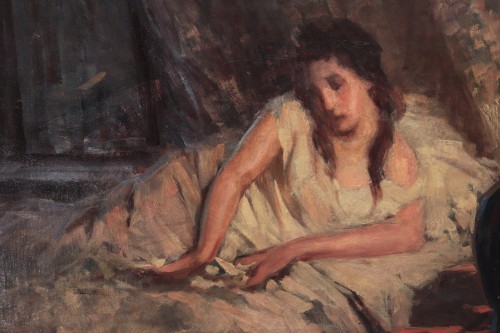 Michele Gordigiani (1835-1909) - Portrait - Numero 7 Antiquariato