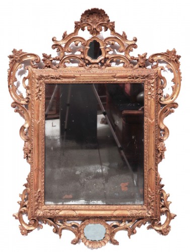 Miroir en bois doré, Venise 18e siècle