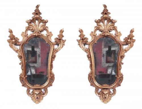 Paire de miroirs, Italie 18e siècle