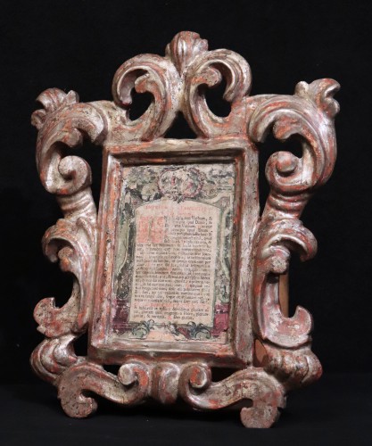 Decorative Objects  - Cartagloria Frame, Late 17th Century, Tuscany