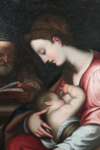 Tableaux et dessins Tableaux XVIe siècle - Giovanni Battista Paggi (1554-1627) - Sainte Famille