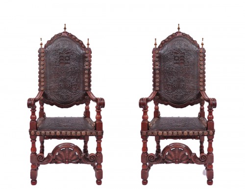 Paire de fauteuils, Portugal 17e siècle