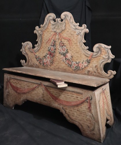 18th Century Tuscany Lacquered Bench - 