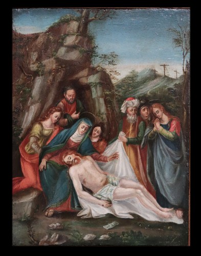 Tableaux et dessins Tableaux XVIe siècle - Déposition du Christ, Vénétie 16e siècle