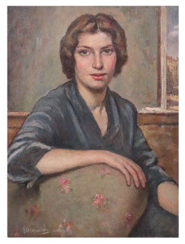 Tableaux et dessins Tableaux du XXe siècle - Giuseppe Mascarini (1877 - 1954) - Portrait