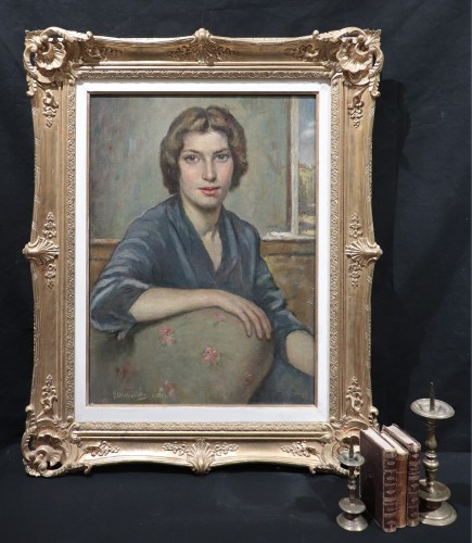 Giuseppe Mascarini (1877 - 1954) - Portrait - Numero 7 Antiquariato
