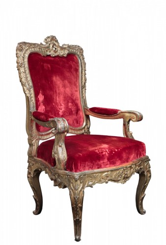Fauteuil doré, Rome début du 18e siècle