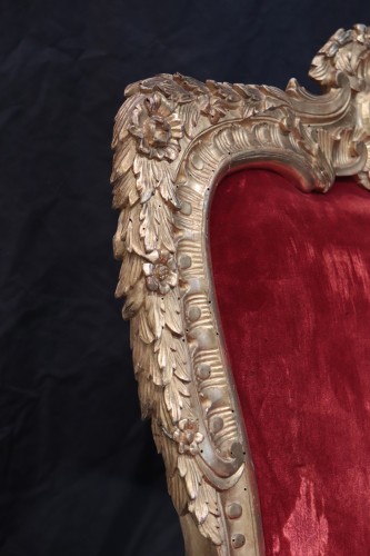 Sièges Fauteuil & Bergère - Fauteuil doré, Rome début du 18e siècle