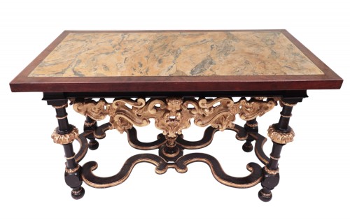 Console avec plateau en scagliola, Florence 17e siècle - Numero 7 Antiquariato