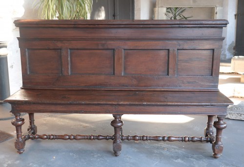 Banquette avec dossier, Toscane 17e siècle - Numero 7 Antiquariato