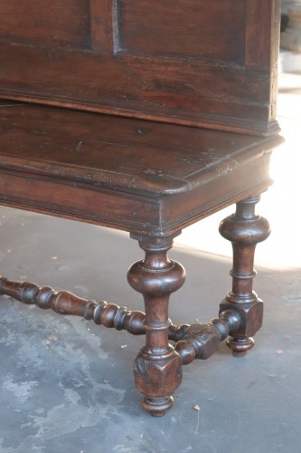 XVIIe siècle - Banquette avec dossier, Toscane 17e siècle