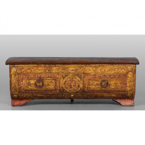 Mobilier Cabinet & Coffre - Coffre en Pastiglia, Toscane 16e siècle