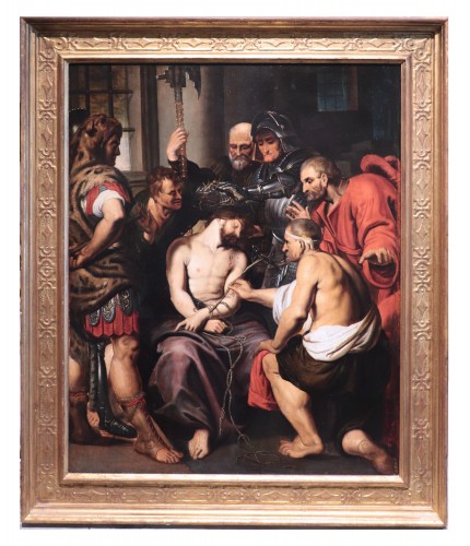christ Crowned With Thorns, Late 17th Century Flemish Painter: 