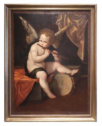 Veneto painter, angel musician, 16th century