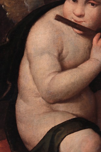 Paintings & Drawings  - Veneto painter, angel musician, 16th century