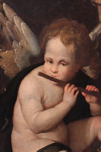 Veneto painter, angel musician, 16th century - 