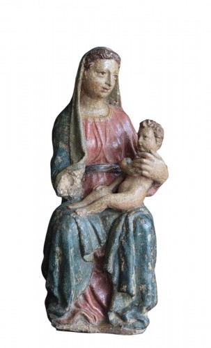 Madonna And Child, Siena 15th Century