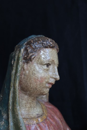 Sculpture  - Madonna And Child, Siena 15th Century
