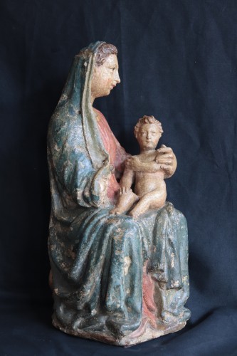 11th to 15th century - Madonna And Child, Siena 15th Century