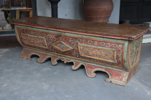 Antiquités - Lacquered Wedding Chest, TuscanyLate 15th Century
