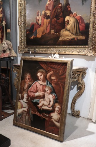 Paintings & Drawings  - Holy Family, Italy17th Century