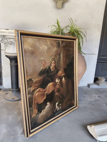 Saint François De Paule - 17th century Central Italy - Paintings & Drawings Style Louis XIV
