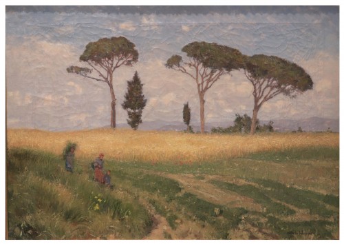 Alberto Cecconi (1897-1971) - Tuscan Landscape - Paintings & Drawings Style Art nouveau