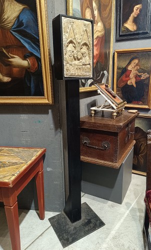 Nativité, Bas-relief en pierre - Italie du Nord XIVe siècle - Numero 7 Antiquariato