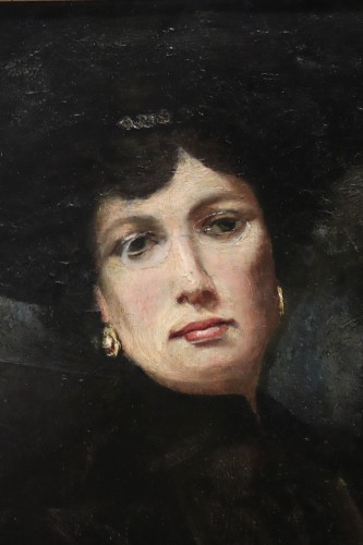 Paintings & Drawings  - Cesare Laurenti (1854–1936) – Portrait Study