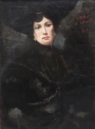 20th century - Cesare Laurenti (1854–1936) – Portrait Study