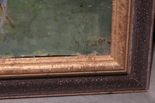 Tableaux et dessins Tableaux du XXe siècle - Magni Giuseppe (1869 - 1956) - Brodeuse