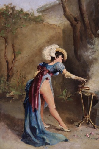 Woman In Traditional Dress, Italy 19th Century - 