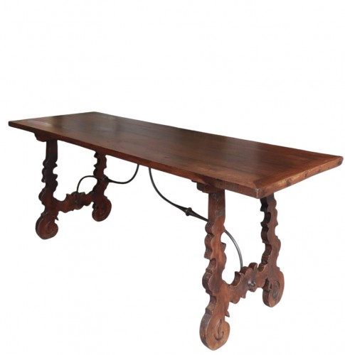 Table « Fratino » à pieds en forme de lyre, Espagne 17e siècle