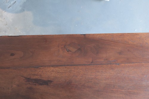 Antiquités - Table « Fratino » à pieds en forme de lyre, Espagne 17e siècle