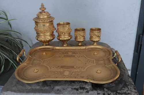 Gilded Bronze Inkwell, Napoleon III Period - 
