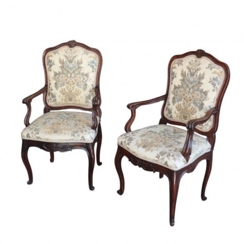 Paire de fauteuils italiens, 18e siècle