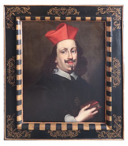Portrait du cardinal Léopold de Médicis, Toscane 17e siècle