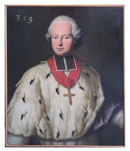Portrait ancien d'un personnage, Allemagne 18e siècle