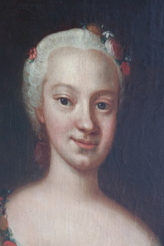 Portrait Of A Lady, Austria 18th Century - 