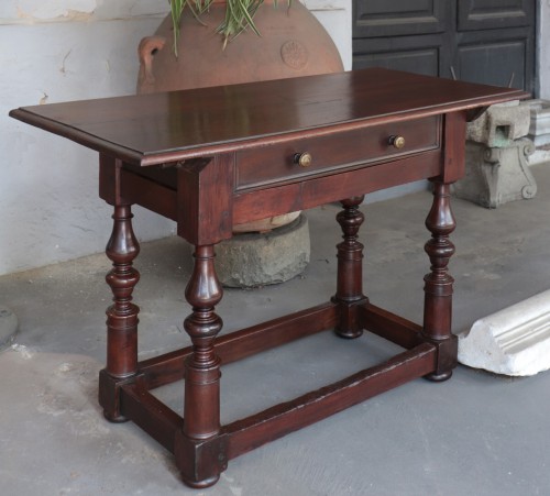 Furniture  - Walnut Table, Bologna 17th Century