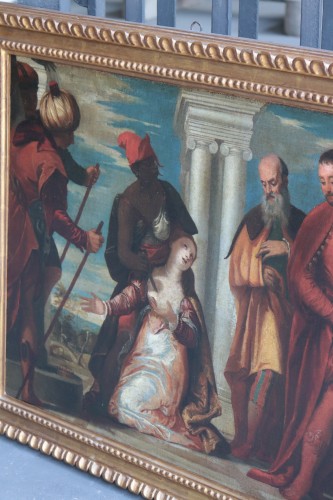 Tableaux et dessins Tableaux XVIIe siècle - Le martyre de sainte Justine, fin 17e siècle