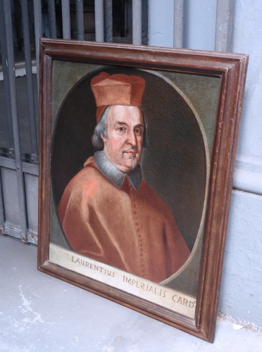 Portrait d'un cardinal, XVIIIe siècle - Tableaux et dessins Style Louis XIV